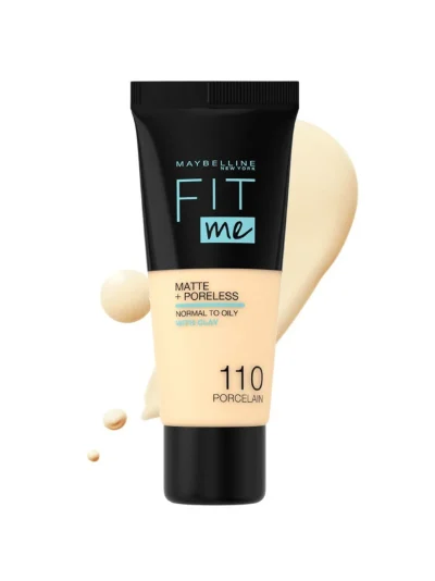Maybelline Fit Me Matte & Poreless Liquid Foundation – 110