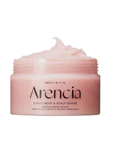 Arencia Fresh Cloud Body & Scalp Scrub, Lavender and Pear