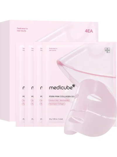 Medicube PDRN Pink Collagen Gel Mask – 4pcs
